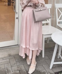 mysty woman | 【インフルエンサーmisaさんコラボ】ギャザーアシメヘムスカート 903798(スカート)