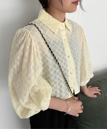 EPIMI E'PIMMY | コットンレースクロップドシャツ(シャツ/ブラウス)