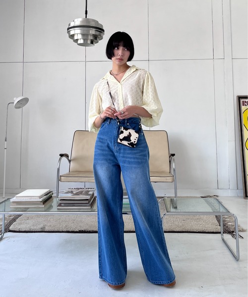 EPIMI E'PIMMY（エピミエピミー）の「コットンレースクロップドシャツ（シャツ/ブラウス・レディース・アイボリー/オフホワイト・MEDIUM）」の11枚目の写真