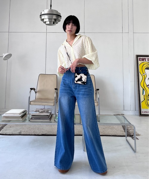 EPIMI E'PIMMY（エピミエピミー）の「コットンレースクロップドシャツ（シャツ/ブラウス・レディース・アイボリー/オフホワイト・MEDIUM）」の12枚目の写真