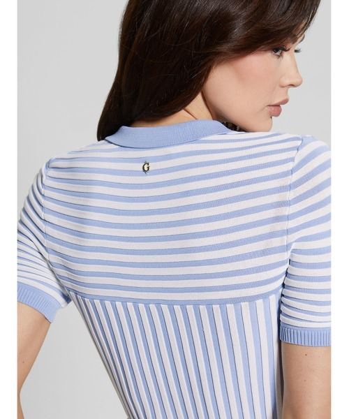 Guess（ゲス）の「Elvire Striped Knit Top（その他トップス・レディース・スカイブルー/オレンジ・MEDIUM/X-SMALL/SMALL）」の11枚目の写真