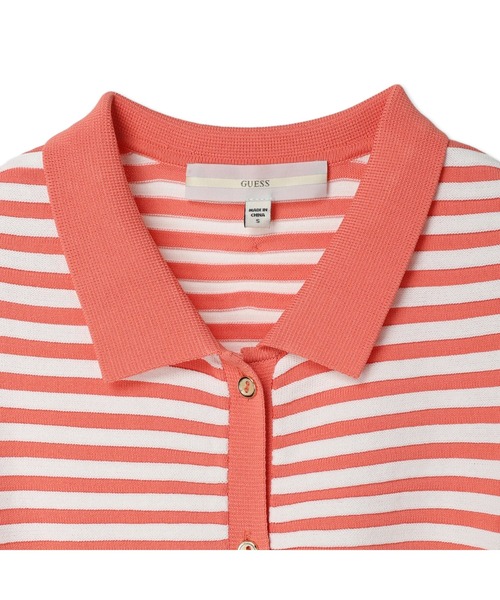 Guess（ゲス）の「Elvire Striped Knit Top（その他トップス・レディース・スカイブルー/オレンジ・MEDIUM/X-SMALL/SMALL）」の5枚目の写真