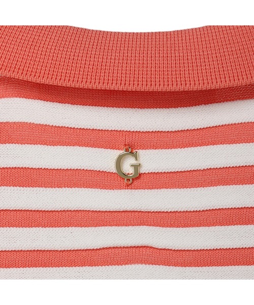 Guess（ゲス）の「Elvire Striped Knit Top（その他トップス・レディース・スカイブルー/オレンジ・MEDIUM/X-SMALL/SMALL）」の8枚目の写真