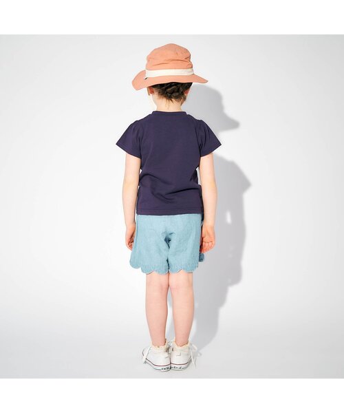 apres les cours（アプレレクール）の「パフェ・ハートモチーフTシャツ（Tシャツ/カットソー・キッズ・アイボリー/ミント/サーモンピンク/ネイビー・120/130/90/100/110/80/140）」の6枚目の写真