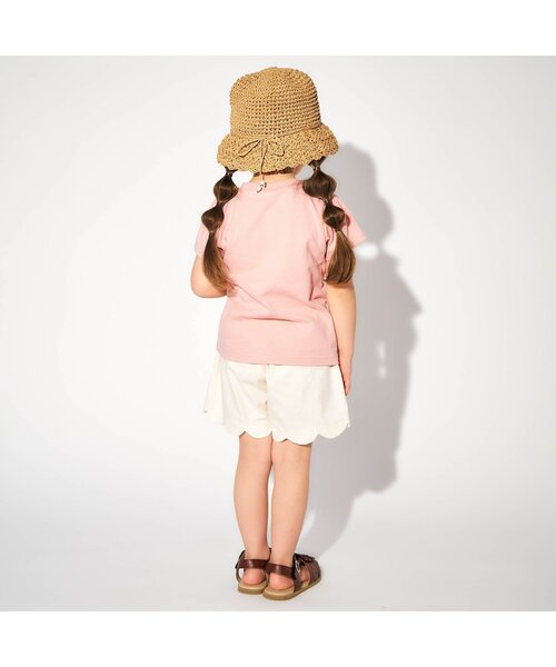 apres les cours（アプレレクール）の「パフェ・ハートモチーフTシャツ（Tシャツ/カットソー・キッズ・アイボリー/ミント/サーモンピンク/ネイビー・120/130/90/100/110/80/140）」の8枚目の写真