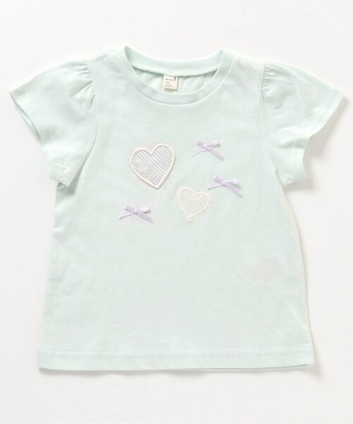 apres les cours（アプレレクール）の「パフェ・ハートモチーフTシャツ（Tシャツ/カットソー・キッズ・アイボリー/ミント/サーモンピンク/ネイビー・120/130/90/100/110/80/140）」の17枚目の写真