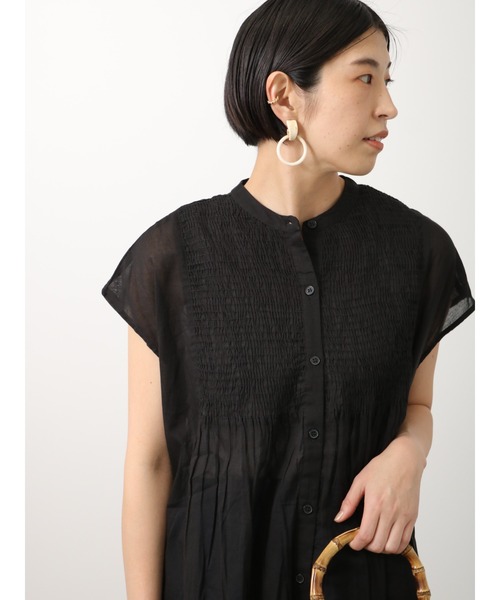 Lugnoncure(ルノンキュール)の「シャーリングブラウス(シャツ/ブラウス・レディース・イエロー/オフホワイト/ブラック・フリ-)」の2枚目の写真