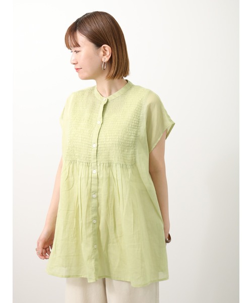 Lugnoncure(ルノンキュール)の「シャーリングブラウス(シャツ/ブラウス・レディース・イエロー/オフホワイト/ブラック・フリ-)」の11枚目の写真