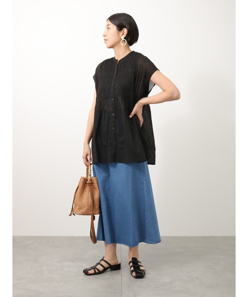 Lugnoncure(ルノンキュール)の「シャーリングブラウス(シャツ/ブラウス・レディース・イエロー/オフホワイト/ブラック・フリ-)」の13枚目の写真