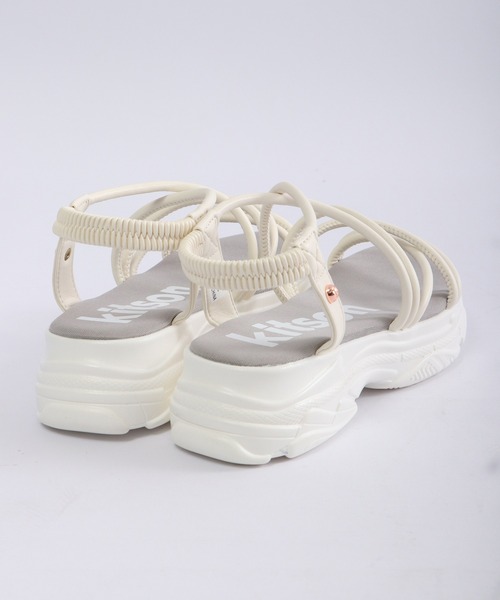 kitson(キットソン)の「kitson チューブ 厚底サンダル(サンダル・レディース・ミント/アイボリー/ブラック系その他・M/L/LL/S)」の6枚目の写真