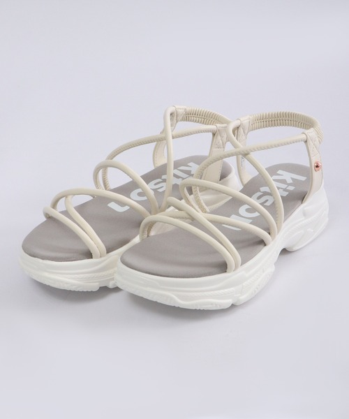 kitson(キットソン)の「kitson チューブ 厚底サンダル(サンダル・レディース・ミント/アイボリー/ブラック系その他・M/L/LL/S)」の4枚目の写真