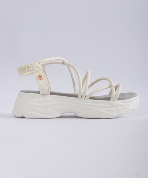 kitson(キットソン)の「kitson チューブ 厚底サンダル(サンダル・レディース・ミント/アイボリー/ブラック系その他・M/L/LL/S)」の5枚目の写真