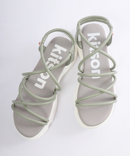 kitson(キットソン)の「kitson チューブ 厚底サンダル(サンダル・レディース・ミント/アイボリー/ブラック系その他・M/L/LL/S)」の21枚目の写真