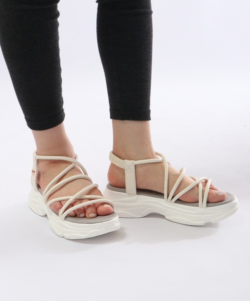 kitson(キットソン)の「kitson チューブ 厚底サンダル(サンダル・レディース・ミント/アイボリー/ブラック系その他・M/L/LL/S)」の9枚目の写真