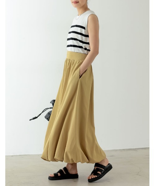 辻元舞　バルーン2wayパンツ　べージュ　38 リエディ Re:EDIT [新サイズ追加][辻元舞さん着用][低身長/高