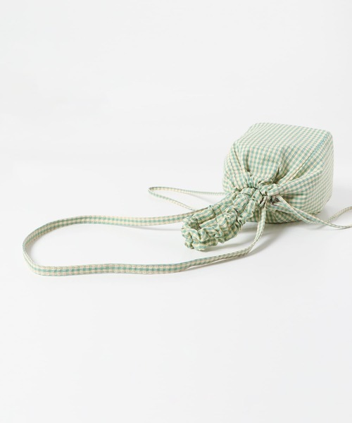 URBAN RESEARCH Sonny Label（アーバンリサーチサニーレーベル）の「ギンガムギャザーハンドルバッグ（ハンドバッグ・レディース・ブラック/グリーン/ピンク・ONE）」の12枚目の写真