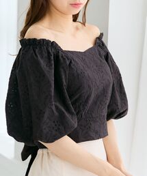 MAJESTIC LEGON | 刺繍レースコットンブラウス(シャツ/ブラウス)