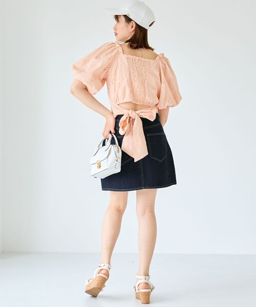 MAJESTIC LEGON(マジェスティックレゴン)の「刺繍レースコットンブラウス(シャツ/ブラウス・レディース・オフホワイト/ピンク/ブラック・MEDIUM)」の21枚目の写真