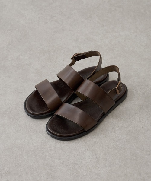 BEARDSLEY（ビアズリー）の「《CORSO ROMA 9・35～39サイズ》ストラップサンダル（サンダル・レディース・ブラック/キャメル・35/36/37/38/39）」の7枚目の写真