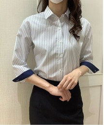 TOKYO SHIRTS(トウキョウシャツ)の形態安定ノーアイロン レギュラー 七分袖ビジネスワイシャツ(ビジネスシャツ)