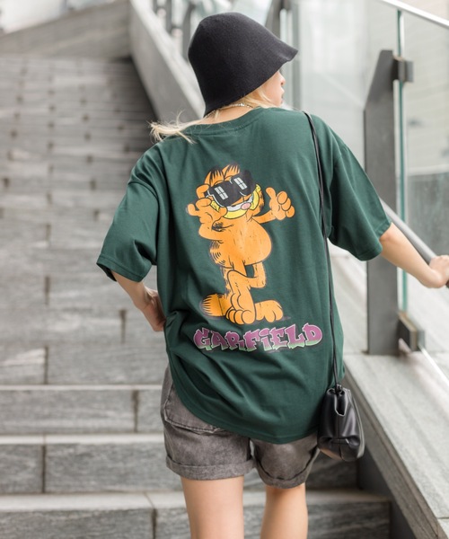 SpRay（スプレイ）の「ＧＡＲＦＩＥＬＤ　Ｔシャツ（Tシャツ/カットソー・レディース・オフホワイト/ブラック/ダークグリーン・FREE）」の12枚目の写真
