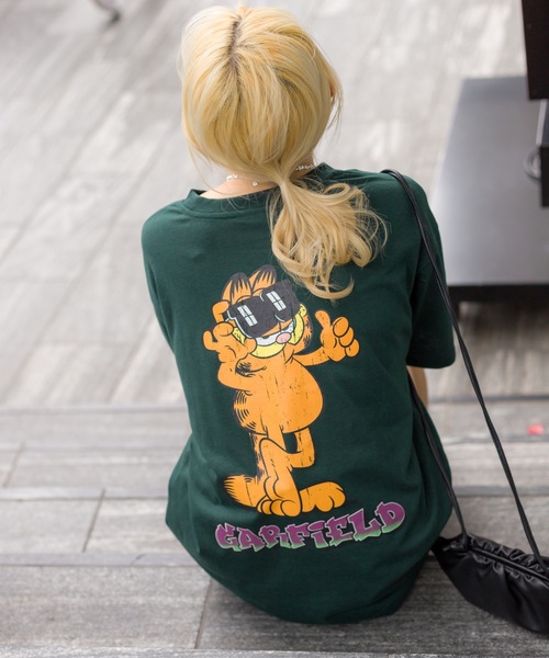 SpRay（スプレイ）の「ＧＡＲＦＩＥＬＤ　Ｔシャツ（Tシャツ/カットソー・レディース・オフホワイト/ブラック/ダークグリーン・FREE）」の18枚目の写真