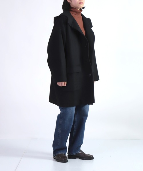 BASISBROEK（バシスブルック）の「[BASISBROEK ] CIRCUS / メルトンウールミドルパーカー（その他アウター・レディース・ブラック/オリーブ/モカ・1）」の11枚目の写真