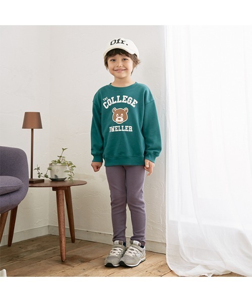 b・ROOM（ビールーム）の「【表コットン毛玉バイバイ】アソートプリントスウェット（スウェット・キッズ・オートミール/ネイビー/チャコール/グレイッシュベージュ/ダークグリーン/グレイッシュブルー・100cm/110cm/120cm/130cm/140cm/150cm）」の13枚目の写真