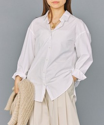 ベーシックコットンシルクシャツ