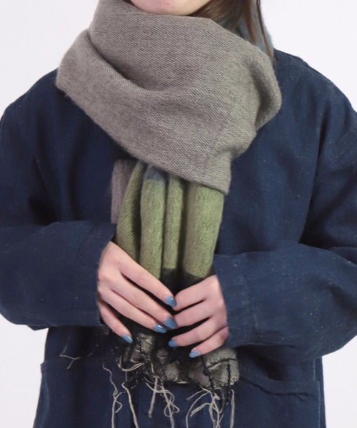 KHATA（カタ）の「[KHATA ]コンビショール（マフラー・レディース・グレー系その他・FREE）」の6枚目の写真
