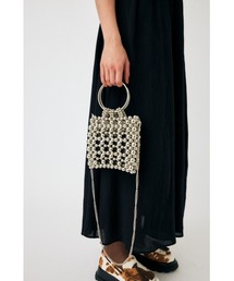 SILVER BEADED MINI バッグ