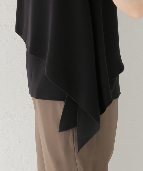 THE NEW HOUSE ビッグシャツ black セール】【THE NEWHOUSE/ザ ニューハウス】REYNES TOP：ブラウス