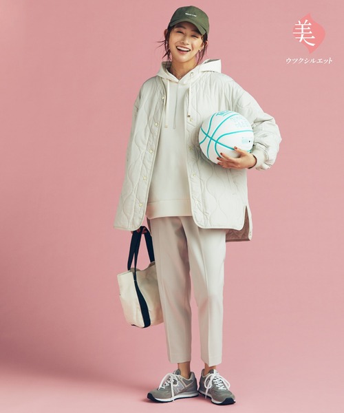 GLOBAL WORK(グローバルワーク)の「ウツクシルエットテーパードパンツ/704417(その他パンツ・レディース・ダークブラウン/スミクロ/ブラウン系その他/ブルー系その他/ネイビー/ブラック/グリーン系その他2/オレンジ系その他/グレー系その他/ブルー系その他2/ベージュ/グリーン系その他/アイボリー・X-LARGE/LARGE/MEDIUM/X-SMALL/XX-LARGE/SMALL)」の15枚目の写真