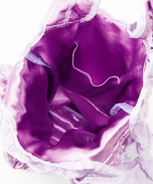 Casselini（キャセリーニ）の「【Casselini】A4・PCも収納可能◎ギャザートートバッグ 232-110513（トートバッグ・レディース・ブラック/アイボリー/パープル/ブラック系その他2/アイボリー系2/サックスブルー/オレンジ・FREE）」の10枚目の写真