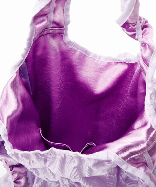 Casselini（キャセリーニ）の「【Casselini】A4・PCも収納可能◎ギャザートートバッグ 232-110513（トートバッグ・レディース・ブラック/アイボリー/パープル/ブラック系その他2/アイボリー系2/サックスブルー/オレンジ・FREE）」の12枚目の写真