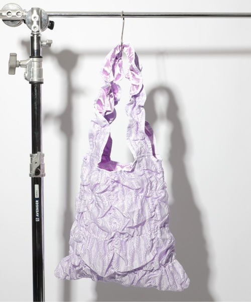 Casselini（キャセリーニ）の「【Casselini】A4・PCも収納可能◎ギャザートートバッグ 232-110513（トートバッグ・レディース・ブラック/アイボリー/パープル/ブラック系その他2/アイボリー系2/サックスブルー/オレンジ・FREE）」の17枚目の写真