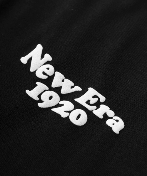 NEW ERA(ニューエラ)の「【NEW ERA/ニューエラ】Wave Logo ワンポイント&バックプリントデザイン オーバーサイズド 半袖クルーネックTシャツ/ ビッグシルエット/ブラック(Tシャツ/カットソー・メンズ・ブラック・M/L)」の6枚目の写真