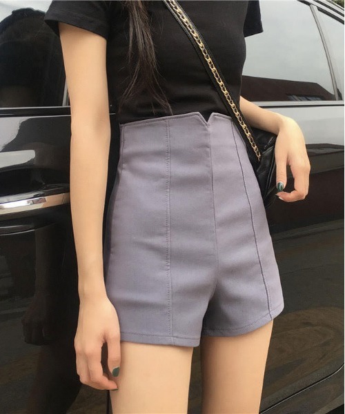 urge:(アージコロン )の「【URGE:】ハイウエスト スリム ショートパンツ(その他パンツ・レディース・ブルー/グレー/ブラック/ホワイト/ピンク・X-LARGE/MEDIUM/LARGE/SMALL)」の3枚目の写真