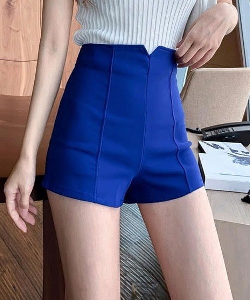 urge:(アージコロン )の「【URGE:】ハイウエスト スリム ショートパンツ(その他パンツ・レディース・ブルー/グレー/ブラック/ホワイト/ピンク・X-LARGE/MEDIUM/LARGE/SMALL)」の4枚目の写真
