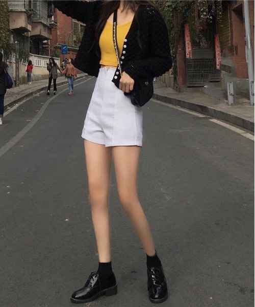 urge:(アージコロン )の「【URGE:】ハイウエスト スリム ショートパンツ(その他パンツ・レディース・ブルー/グレー/ブラック/ホワイト/ピンク・X-LARGE/MEDIUM/LARGE/SMALL)」の13枚目の写真