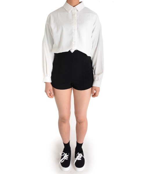 urge:(アージコロン )の「【URGE:】ハイウエスト スリム ショートパンツ(その他パンツ・レディース・ブルー/グレー/ブラック/ホワイト/ピンク・X-LARGE/MEDIUM/LARGE/SMALL)」の7枚目の写真