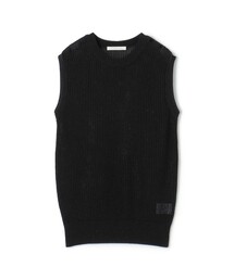 GALERIE VIE | コットンメッシュ クルーネックプルオーバー(ニット/セーター)