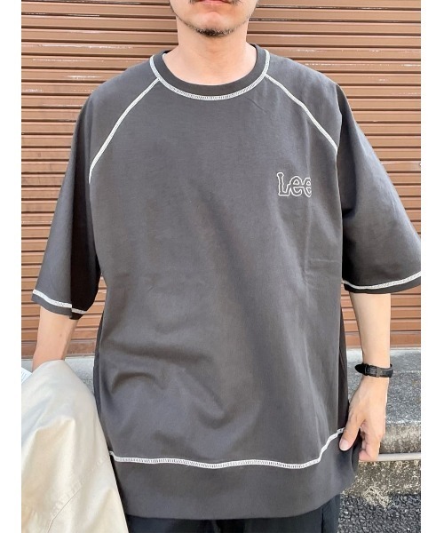 Lee（リー）の「【Lee】【Lee別注】ラグランハーフスリーブTシャツ（Tシャツ/カットソー・メンズ・ダークグレー・M/L/XL）」の13枚目の写真
