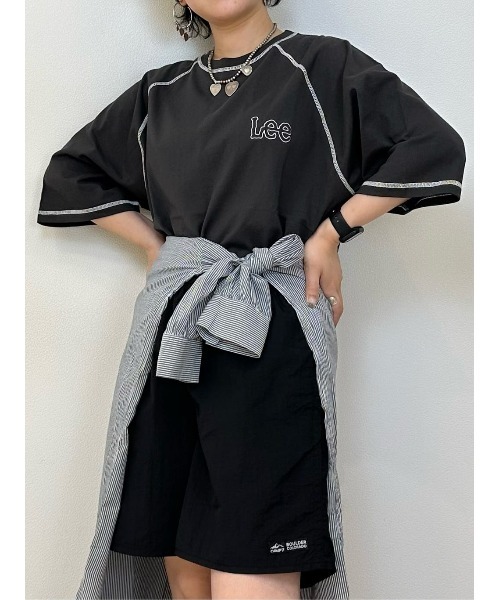 Lee（リー）の「【Lee】【Lee別注】ラグランハーフスリーブTシャツ（Tシャツ/カットソー・メンズ・ダークグレー・M/L/XL）」の16枚目の写真