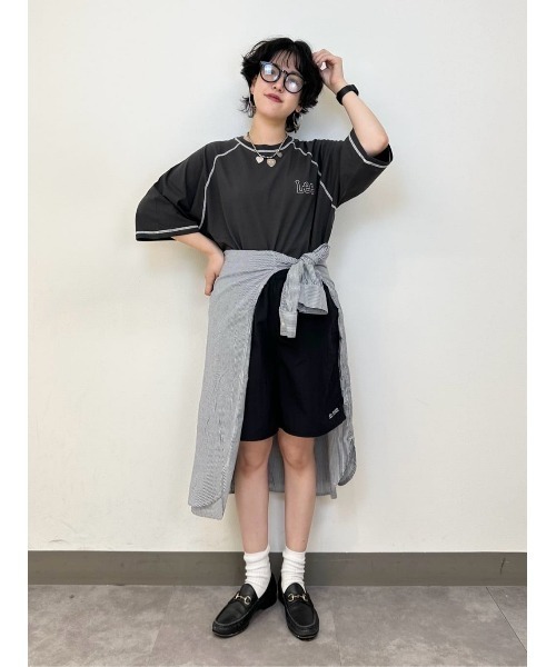 Lee（リー）の「【Lee】【Lee別注】ラグランハーフスリーブTシャツ（Tシャツ/カットソー・メンズ・ダークグレー・M/L/XL）」の17枚目の写真