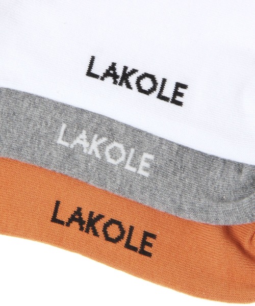 LAKOLE（ラコレ）の「ジャストルーズソックス / 970239（ソックス/靴下・メンズ・ホワイト/ブラック/グレー/アイボリー/オレンジ・FREE）」の7枚目の写真
