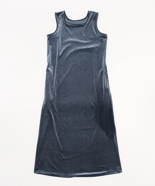 STYLEBLOCK（スタイルブロック）の「ベロアタンクワンピース（ワンピース・レディース・ブラック/ピンク/グリーン/ブルー/アッシュグレー・M）」の4枚目の写真