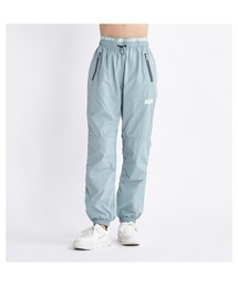 IM GOOD PANTS/ロキシーウエストフェイクレイヤードワイドシルエット撥水ナイロンパンツ