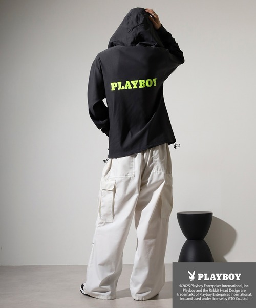FUNALIVE(ファンアライブ)の「PLAYBOY スーパーストレッチパーカー(パーカー・メンズ・チャコール/ブラック・L/XL/M)」の14枚目の写真