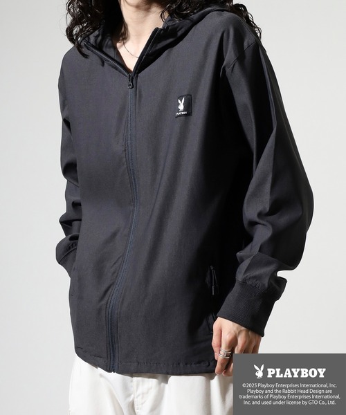 FUNALIVE(ファンアライブ)の「PLAYBOY スーパーストレッチパーカー(パーカー・メンズ・チャコール/ブラック・L/XL/M)」の9枚目の写真